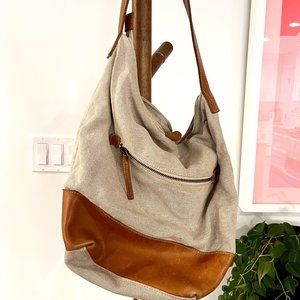 Canvas shoulder bag